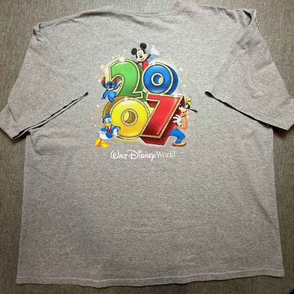 Vintage Disney Magic! Walt Disney World 2007 Souvenir Tee Mickey & Friends 3X - Picture 5 of 6